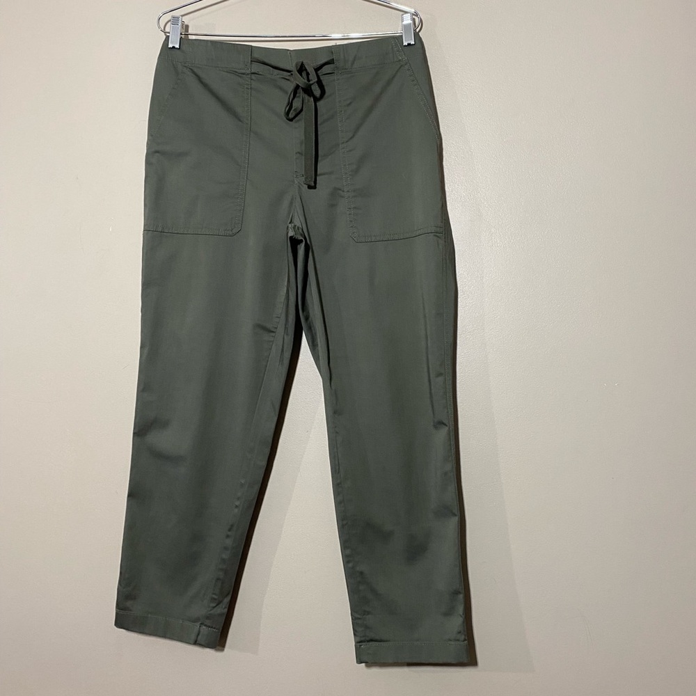 Lou & Grey for LOFT Green Cargo Ankle Pants Lyocell Size M